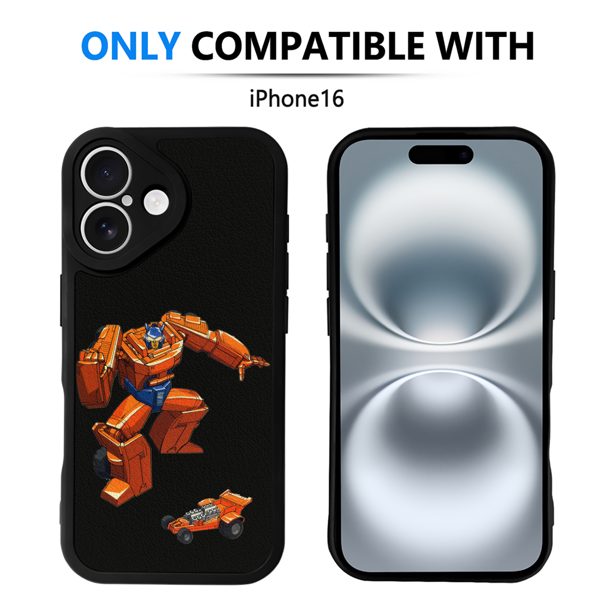 （画像用）  【iPhone 16シリーズ対応】シリコンスマホケース（レザー調） 材質：シリコン
